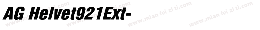 AG Helvet921Ext字体转换